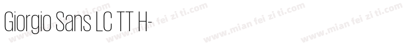 Giorgio Sans LC TT H字体转换